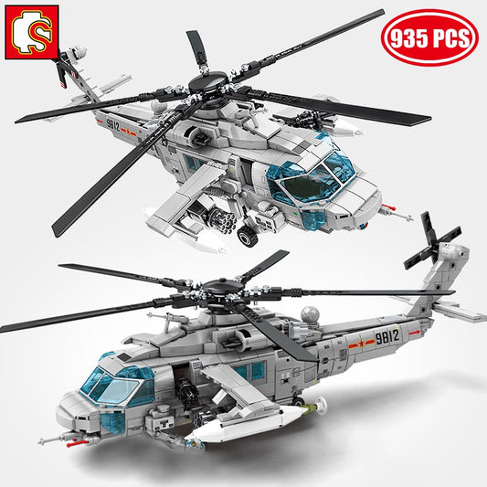 SWAT Police Technical Armed Helicopter Model Kit