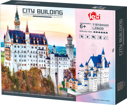 Neuschwanstein Castle Princess Building Blocks Kit