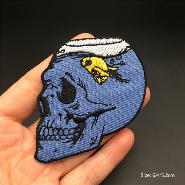 Horror and Skeleton Embroidered Patches