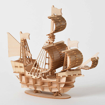 Sailing Ship Wooden Puzzle Model  Kit Wooden Kit