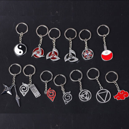 Anime Naruto Style Metal Keychains