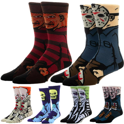 Horror Style Cotton Adult Sized Socks