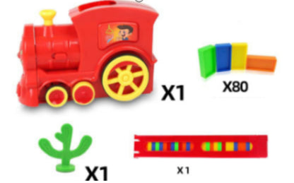 Automatic Dominoes Placer Train Toy Set