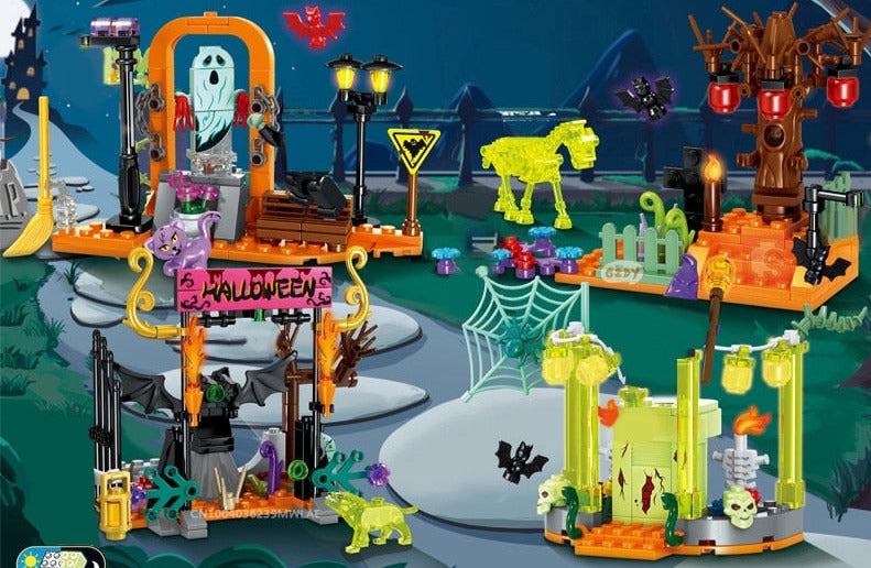 Halloween Building Set Block Bricks