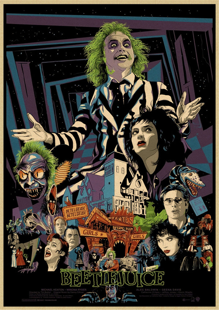 Beetlejuice Craft Paper Posters