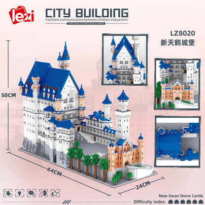 Neuschwanstein Castle Princess Building Blocks Kit