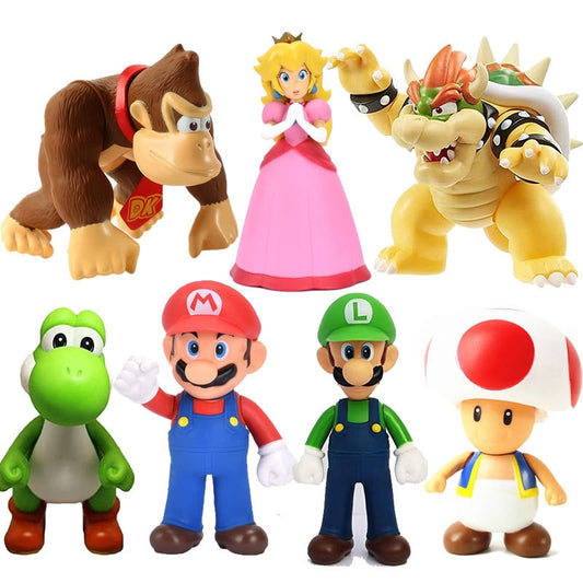 Super Mario Bros Characters Action Figure Dolls