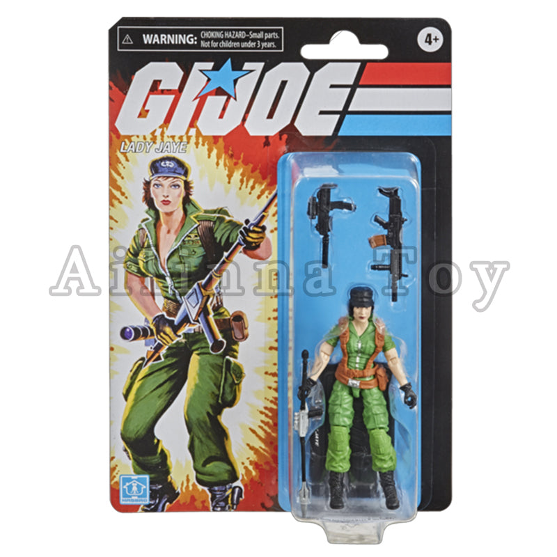 Hasbro G.I.JOE 3.75inch Original Action Figure Cobra Officer Grunt Lady J Anime Collection Movie Model For Gift Free Shipping