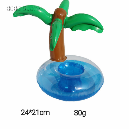 Inflatable Cup Holder Swimming Pool Accessories Drink Floating Donut Pool Float Swimming Ring Party Toys Beach Bar Mini