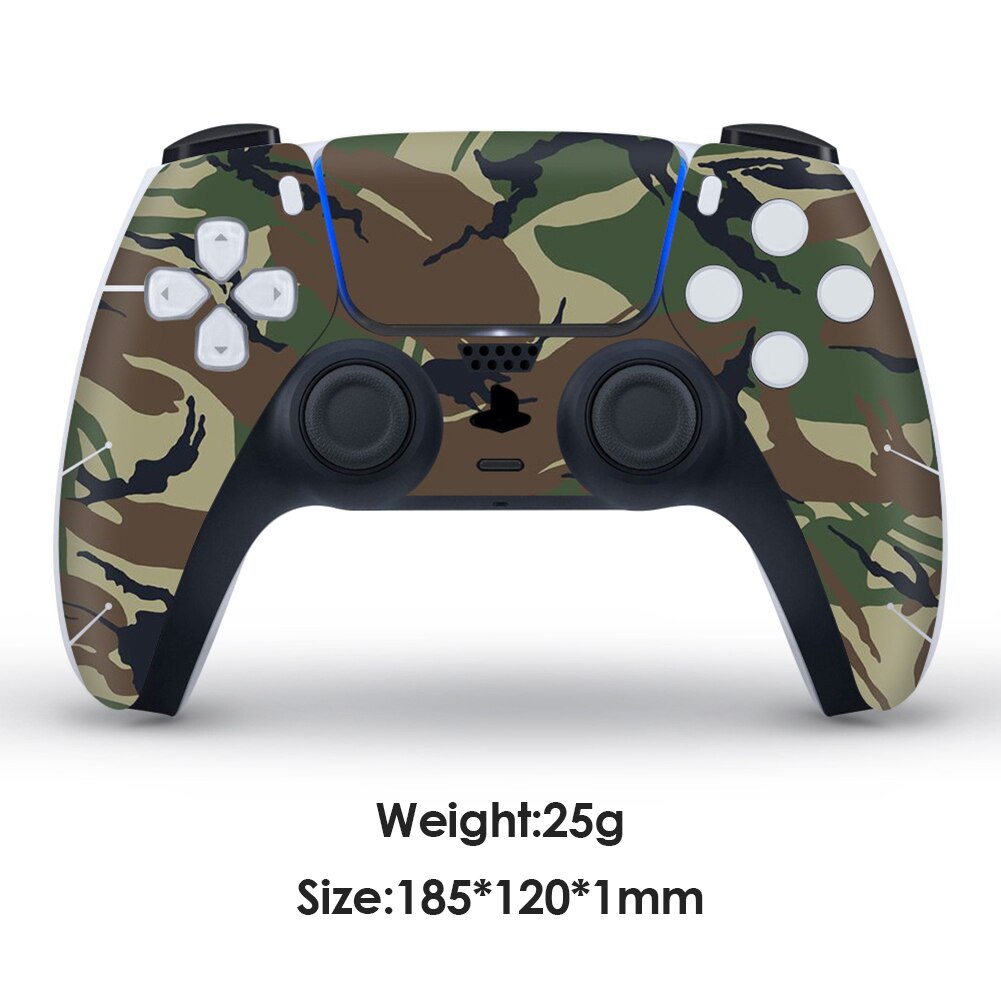 Camouflage Waterproof Protective Decal Sticker for PS5 Controller