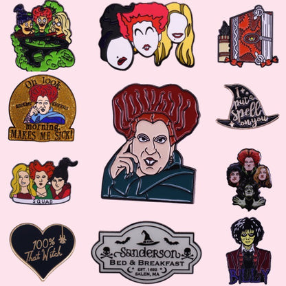 Hocus Pocus Enamel Pins