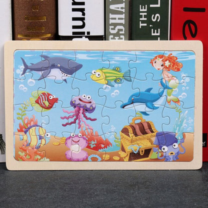 Wooden 30pc Animal Puzzles for Children