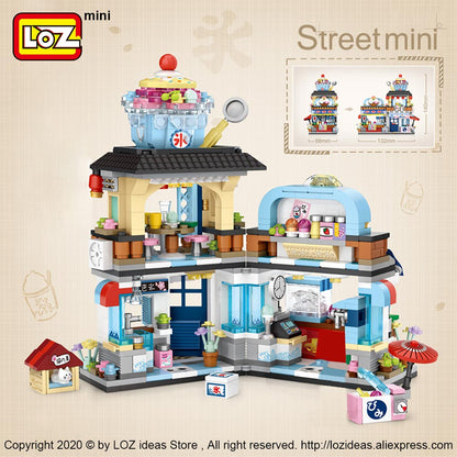 Mini Japanese Street View Building Blocks