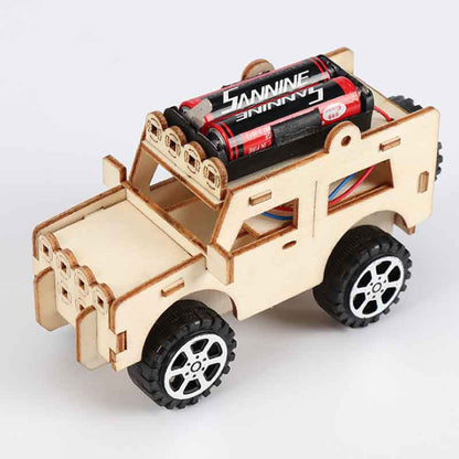 DIY Electric Car Model Kits Kids Teaching Students Children STEAM Scientific Experiment Vehicle Toys Educational Toy