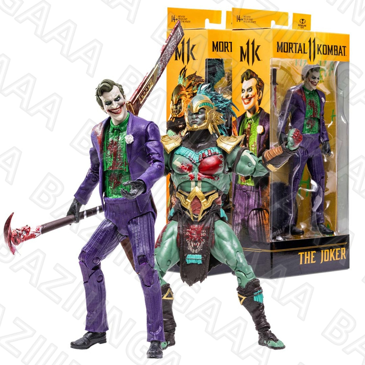 Kotal Khan and The Joker Mortal Kombat Action Figures