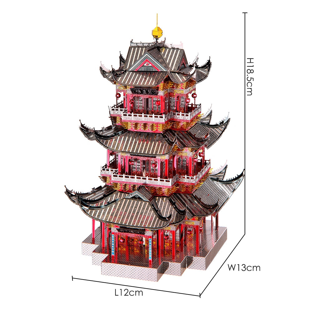 Juyuan Tower 3D Metal Model Building Kit