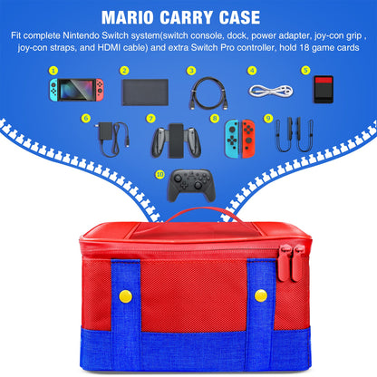 Super Mario Style Carrying Case for Switch Gear