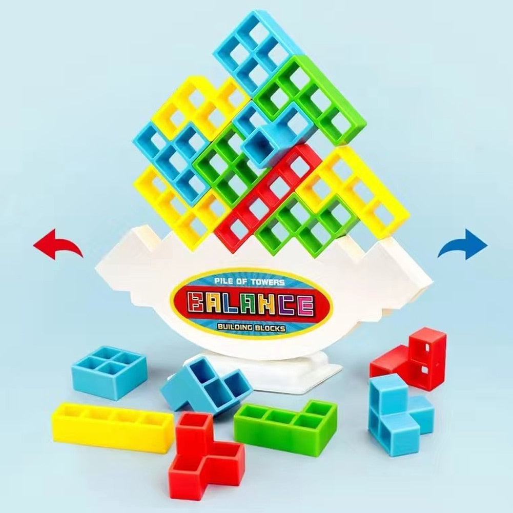 Tetra Tower Stacking Blocks Building Balance Puzzle Board Game