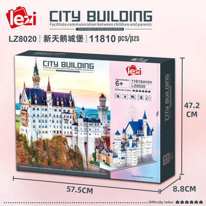 Neuschwanstein Castle Princess Building Blocks Kit