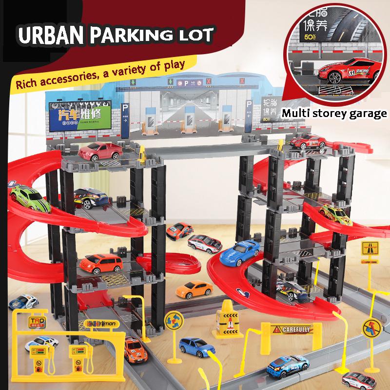 Urban Parking Lot Toy Set