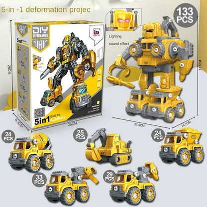 5 in 1 Robot Autobot Building Toys