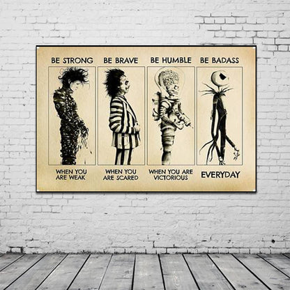 Tim Burton Beetlejuice Edward Scissorhands Film Posters Prints For Living Room Classic Movie Canvas Painting Wall Art Home Decor