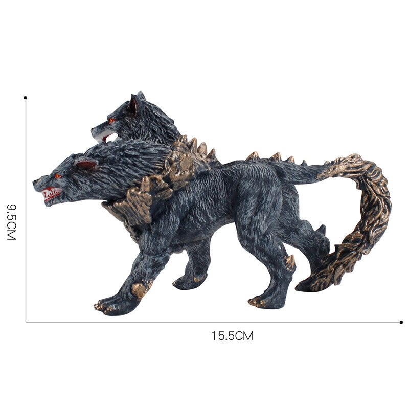 Mythical Cerberus Double Headed Wolves Figures