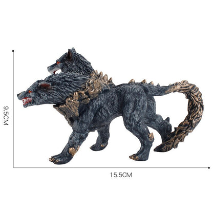 Mythical Cerberus Double Headed Wolves Figures