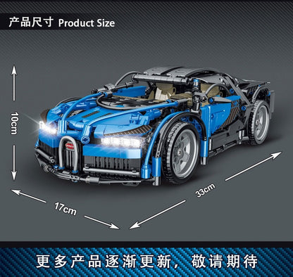 Racing Car Building Blocks Model Kit (Bugatti, Lamborghini and Apollo IE)