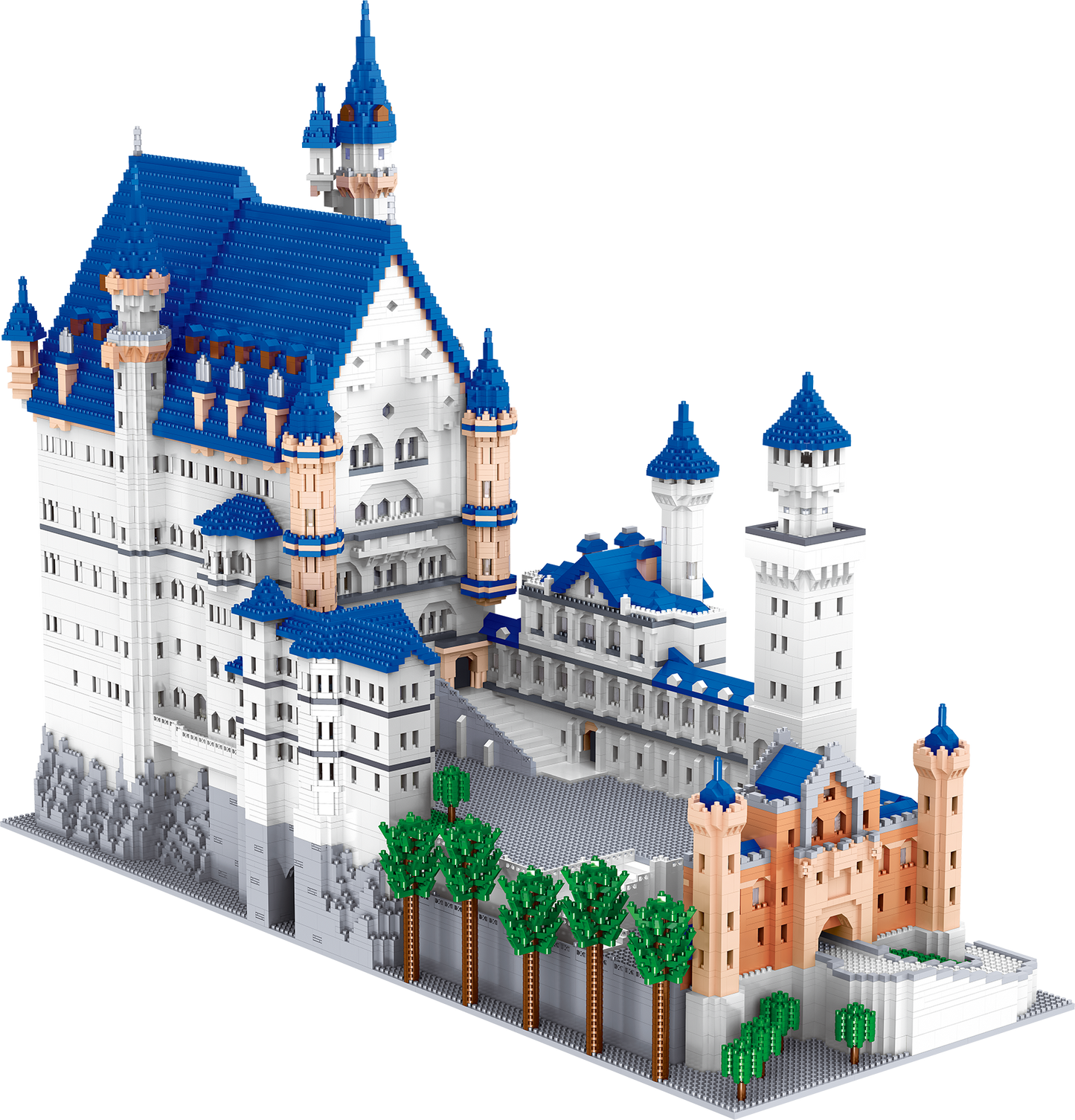 Neuschwanstein Castle Princess Building Blocks Kit