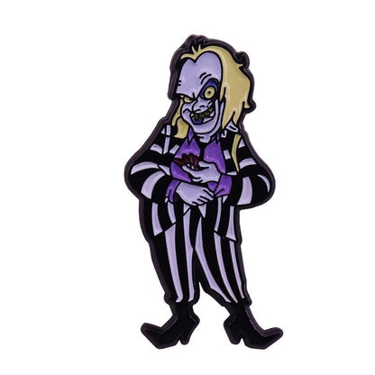 Beetlejuice Enamel Pins