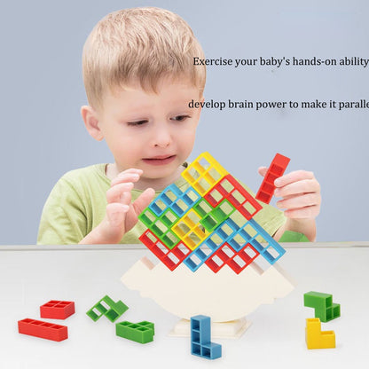 Tetra Tower Stacking Blocks Building Balance Puzzle Board Game