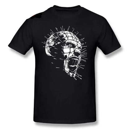 Black Hellraiser Pinhead Horror Tee Shirt