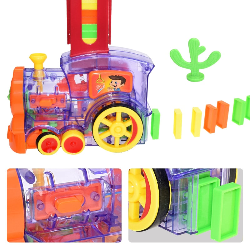 Automatic Dominoes Placer Train Toy Set