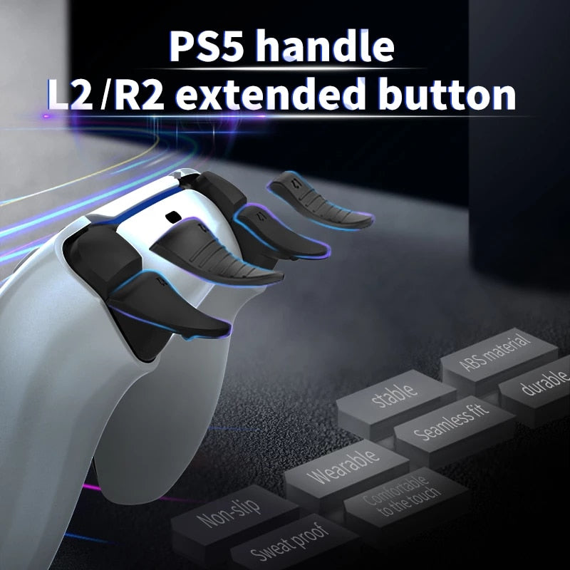 L2 and R2 Trigger Extender for PS5 Controller