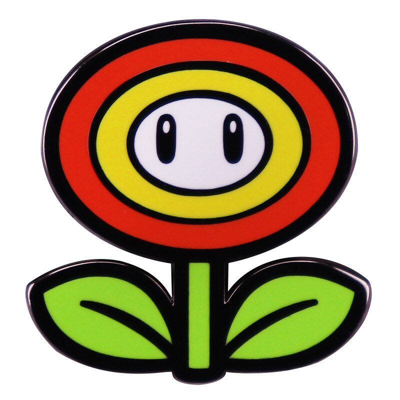 Super Mario Flower Enamel Pin