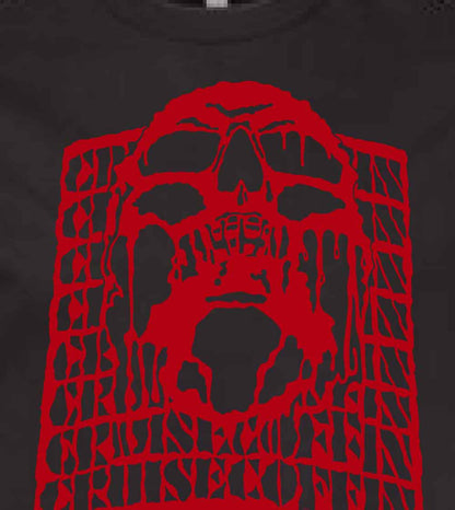 Cruise Coffin Rising Bloody Skull T-Shirt