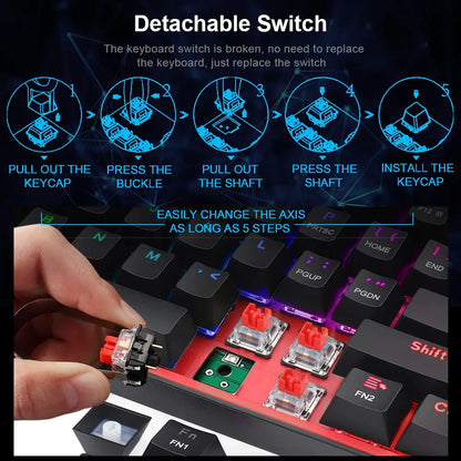 Colorful RGB Mini Mechanical Gaming Keyboards