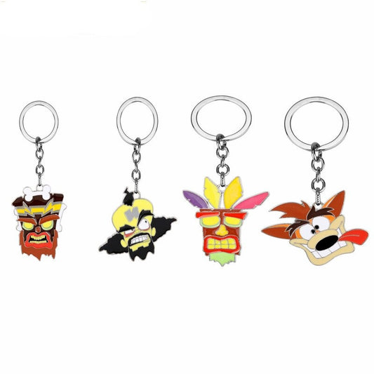 Crash Bandicoot Pendant Keychains