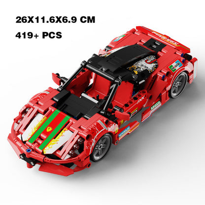 400pcs+ STEM Building Blocks Racing Car High-Tech Brick Model Kit