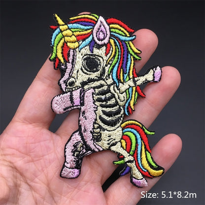 Horror and Skeleton Embroidered Patches