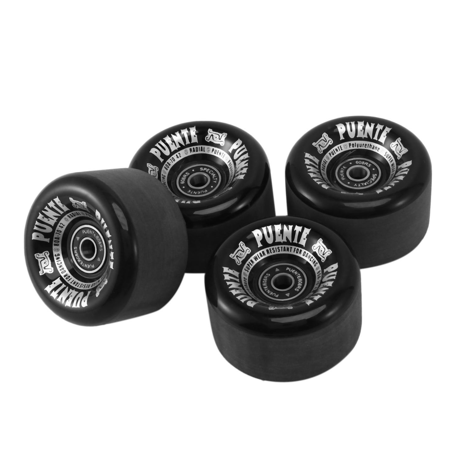 70mm Black Skateboard Wheels