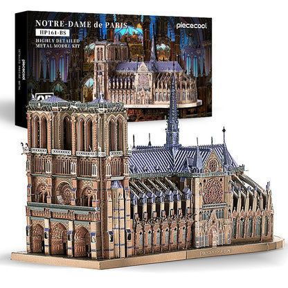 3D Metal Notre Dame Cathedral Paris Puzzle Model Building Kit