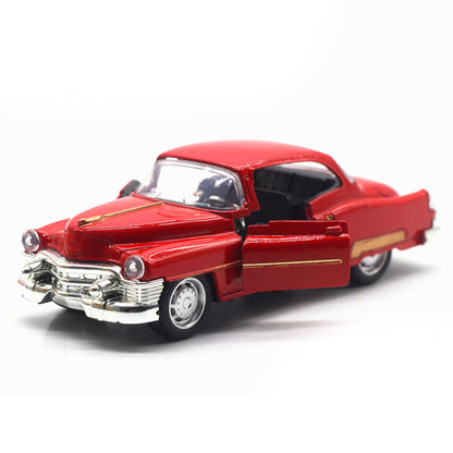 Hot Classic Car Toy Model 1:32 Simulation Pull Back Alloy Diecast Vehicle Collectible Toys Cars for Children 2-Doors Opened Y205