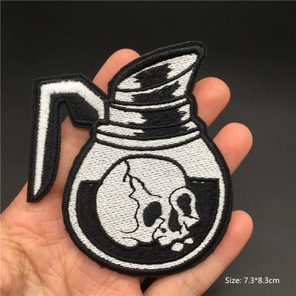 Horror and Skeleton Embroidered Patches