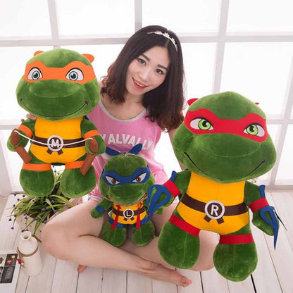 25CM Plush Toys Teenage Mutant Ninja Turtles Action Figure Cartoon Toys For Children Anime Figure Doll Birthday Gifts