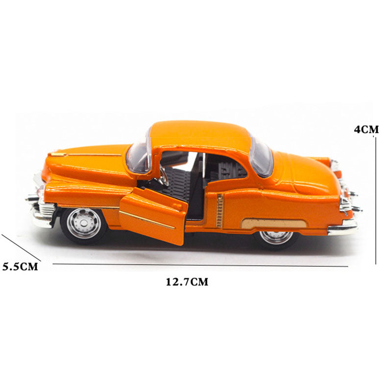 Hot Classic Car Toy Model 1:32 Simulation Pull Back Alloy Diecast Vehicle Collectible Toys Cars for Children 2-Doors Opened Y205