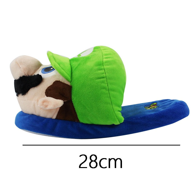 Super Mario Plush Slipper Shoes