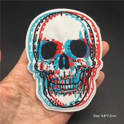 Horror and Skeleton Embroidered Patches