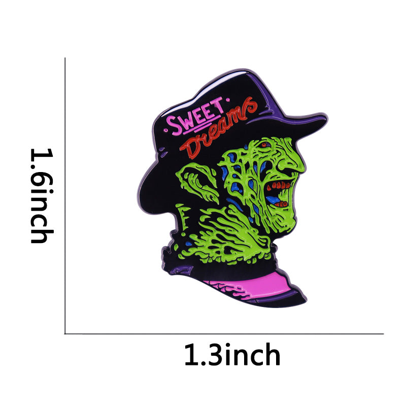 A Nightmare on Elm Street Freddy Krueger Sweet Dreams Enamel Pin